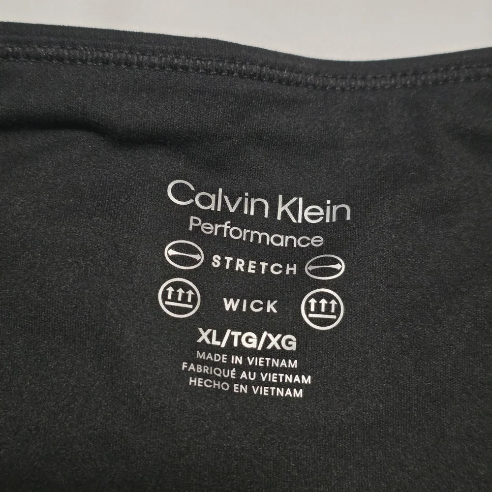 Calvin Klein Performance Stretch Moisture Wick Biker Shorts XL Black - Picture 3 of 6